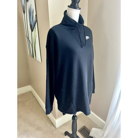 Nike dri fit black oversized sweatshirt hoodie size S - Picture 4 of 6